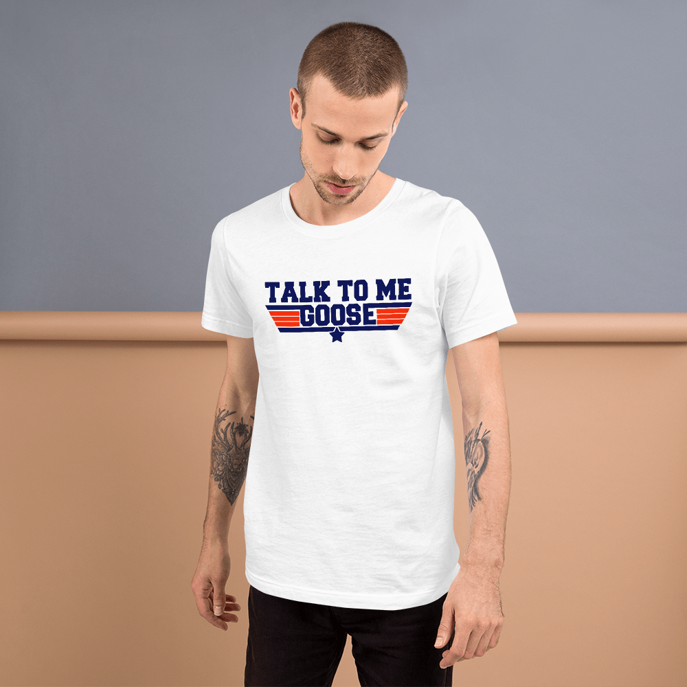 Top Gun Fans Shirts & Tops S Talk To Me Goose - Short-sleeve Unisex T-shirt