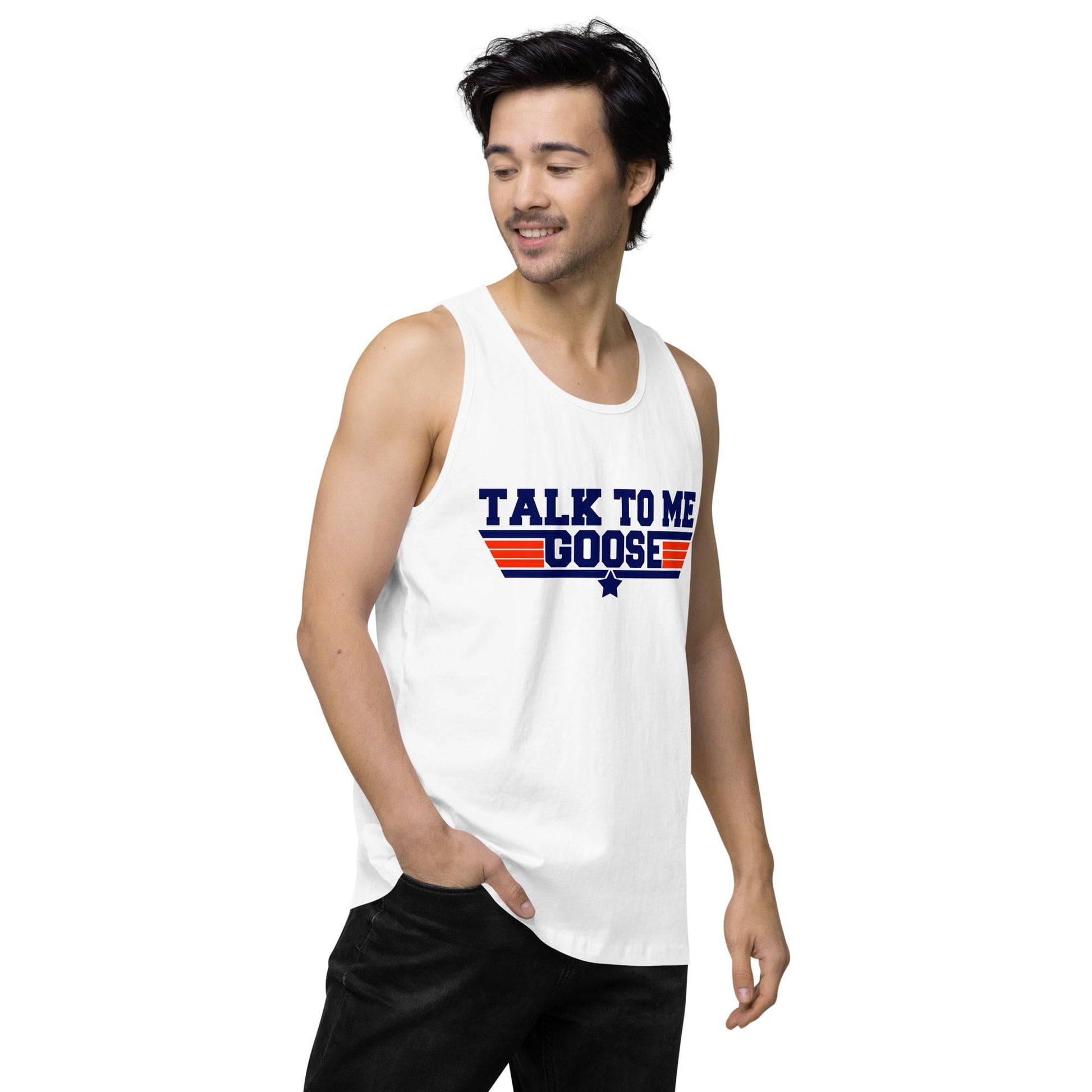 Top Gun Fans Shirts & Tops Talk To Me Goose - Men’s Premium Tank Top