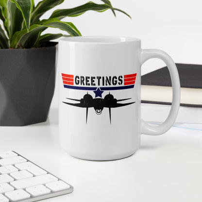 Greetings - Inverted F-14 - Mug