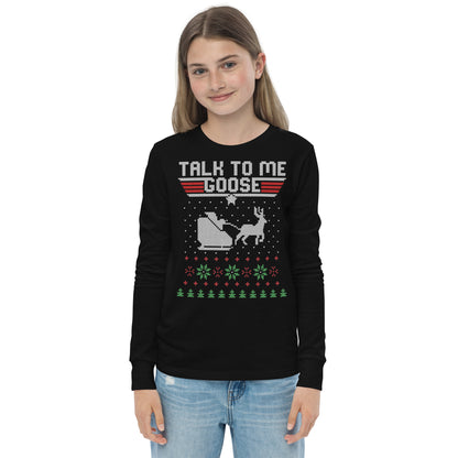 Talk To Me Goose Youth Christmas Tee